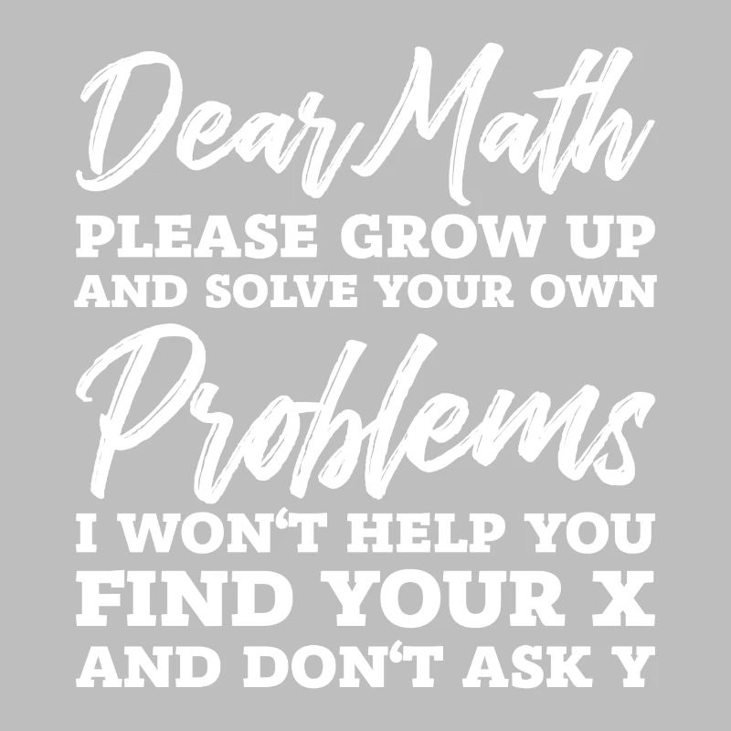 Math problems math saying gift