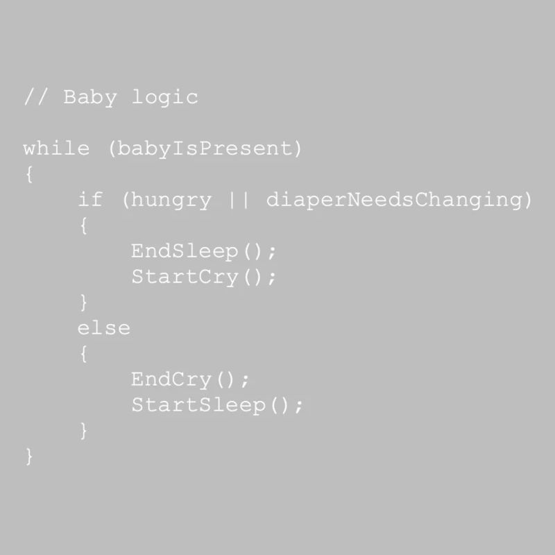 Baby logic Programmierer Geschenkidee