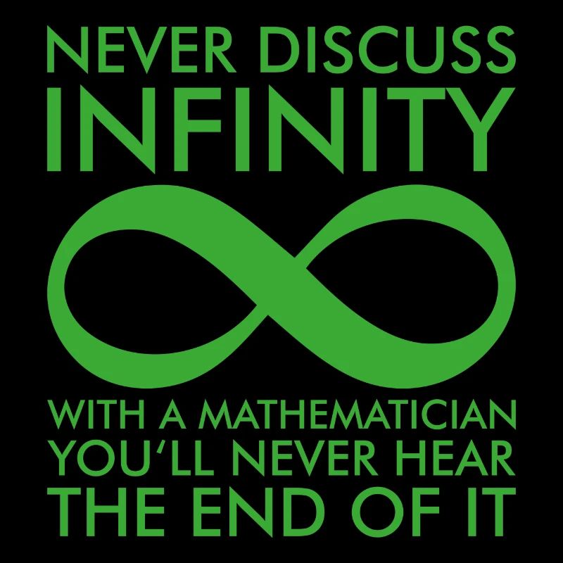 Unendlichkeit Symbol Mathematik Spruch Geschenk