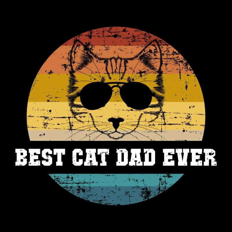 Best Cat Dad ever Geschenk