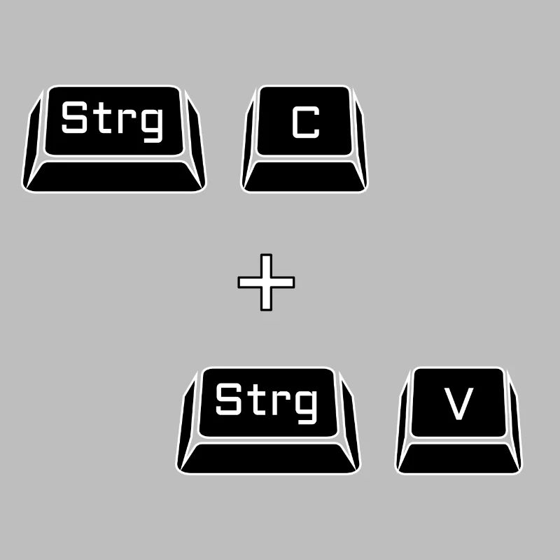 Ctrl c Ctrl v Keyboard Computer Copy Gift