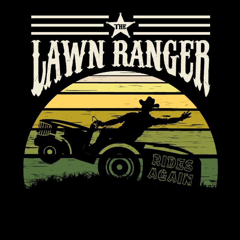 The Lawn Ranger Der Rasen-Mäher Garten Geschenk