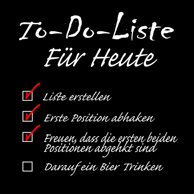 To Do List for Today