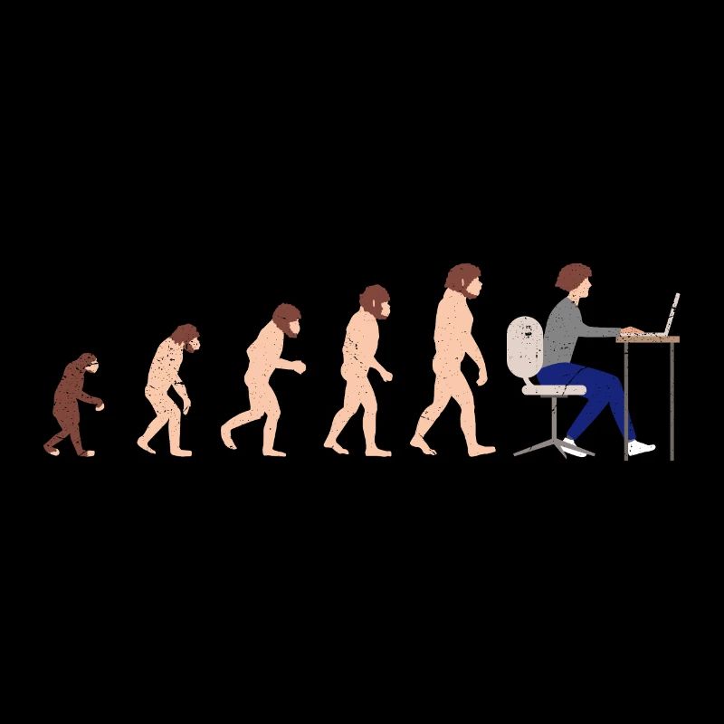 Evolution Entwickler Programmierer Lustiges Gift