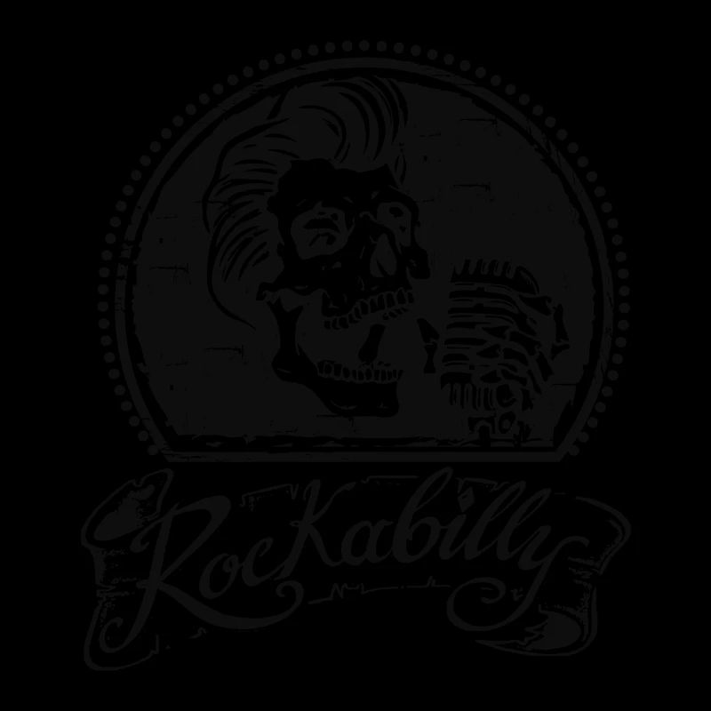 Rockabilly skull