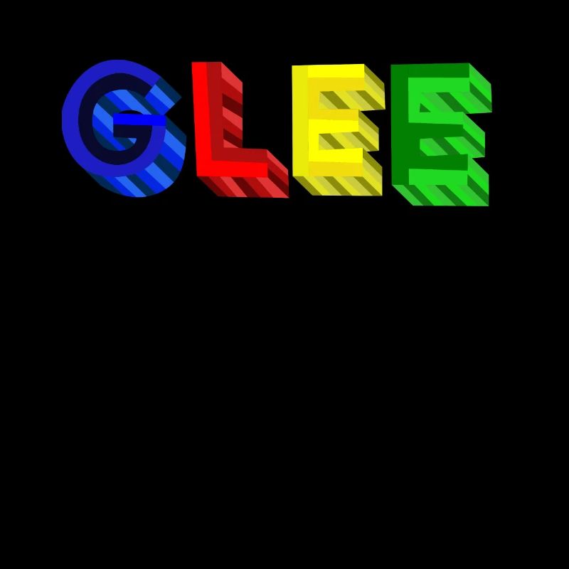 Glee? Idée cadeau colorée bleu rouge jaune vert