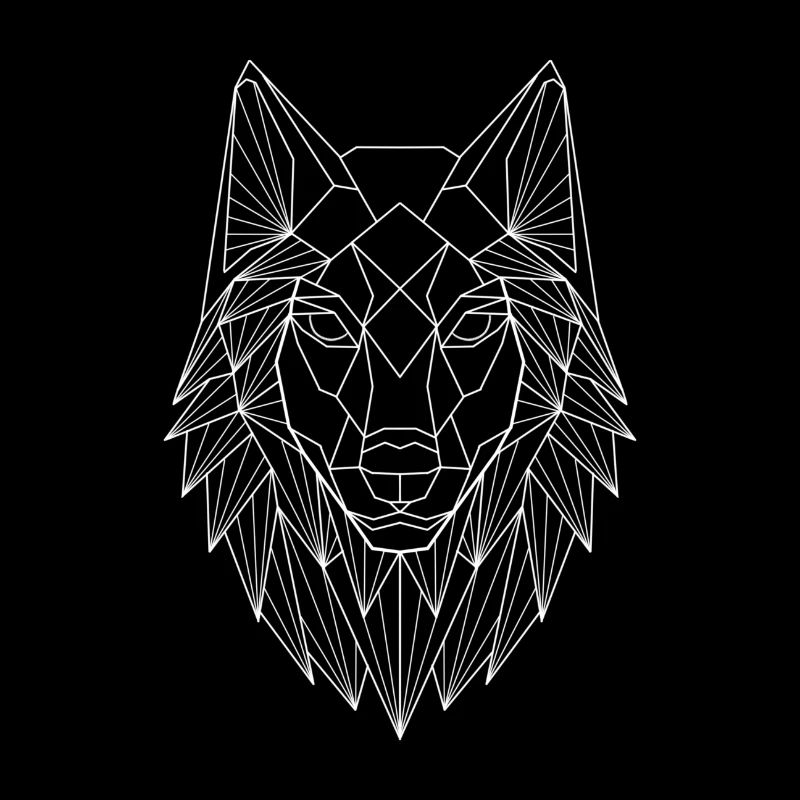Geometric wolf
