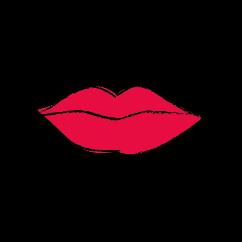 Mund rote Lippen