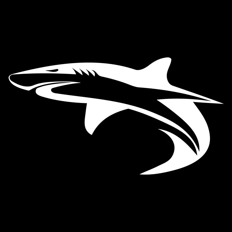 Shark - vector geometry design