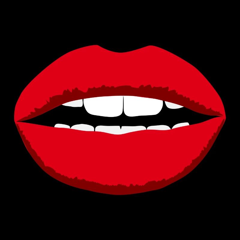 Lips mouth red face teeth
