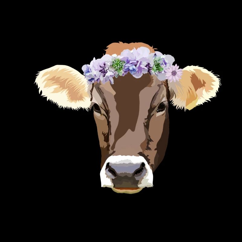 Blumenkranz Kuh