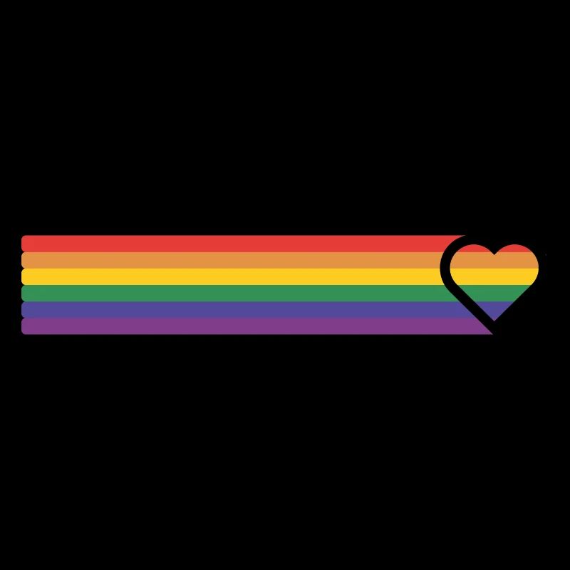 LGBT Rainbow Heart