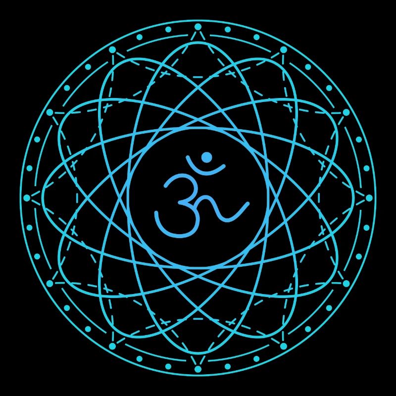 Géométrie sacrée avec symbole Om