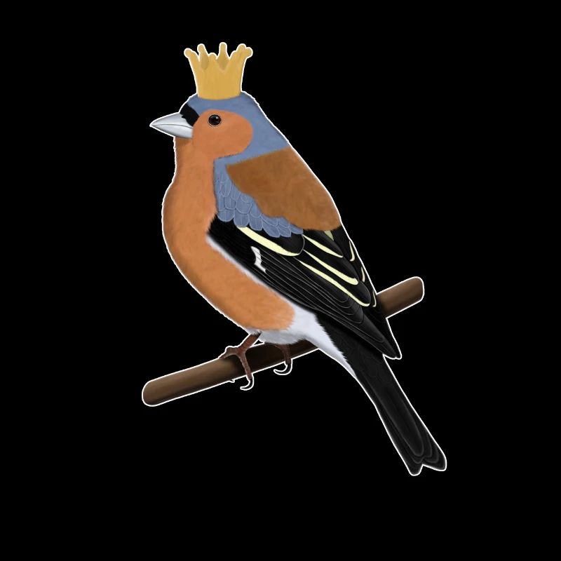 Buchfink Krone Singvogel Süßer Vogel Gartenvogel