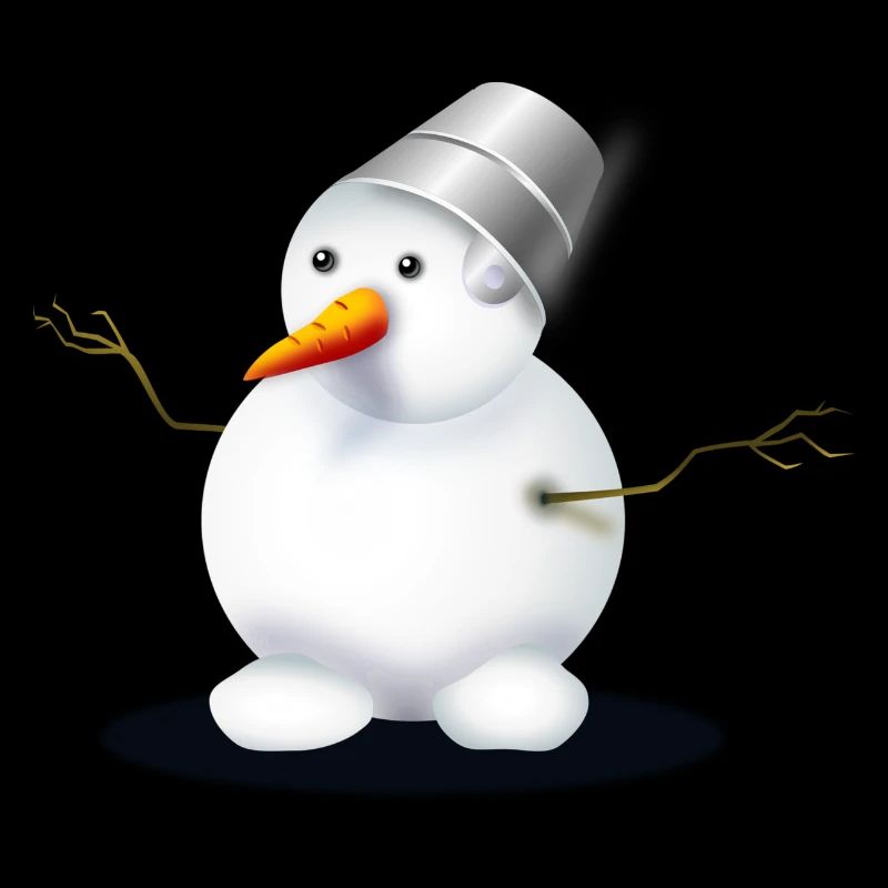 Schneeman schmilzt