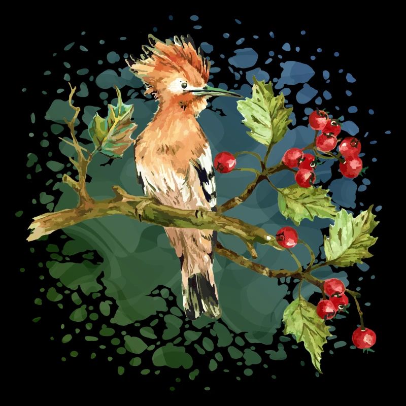 Bunter Vogel