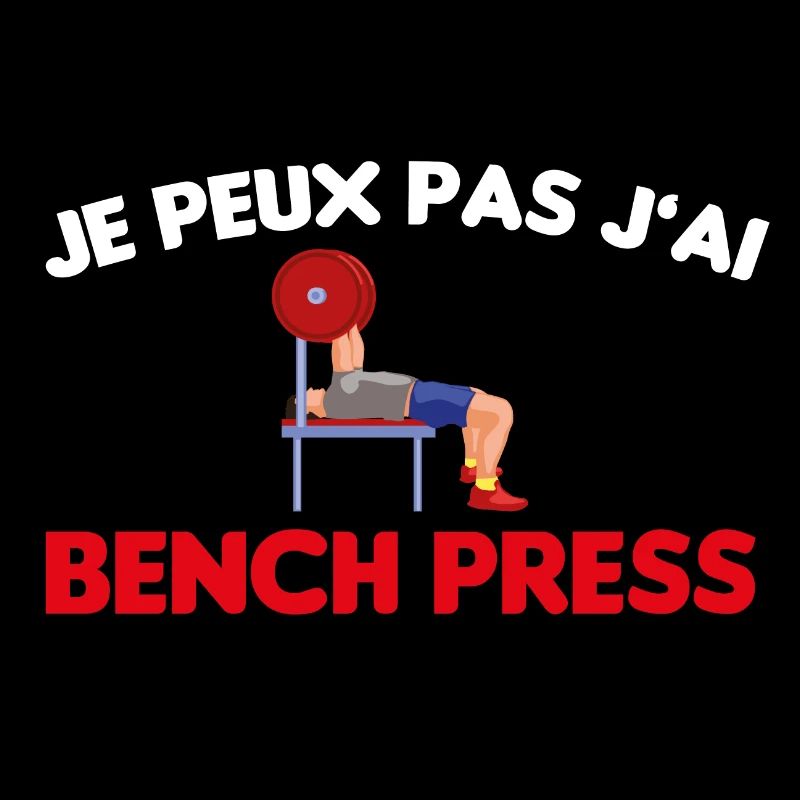 Cadeau drôle powerlifting développé couché