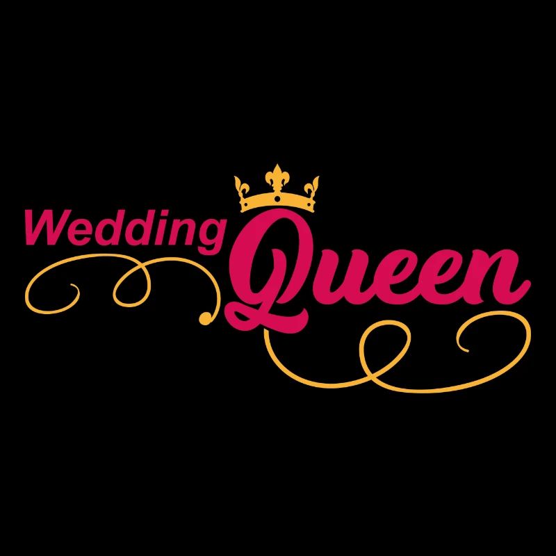 Wedding Queen Braut Hochzeit Ehe Geschenk