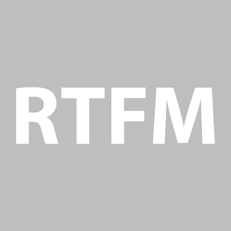 Rtfm Programming Informatik Geschenk