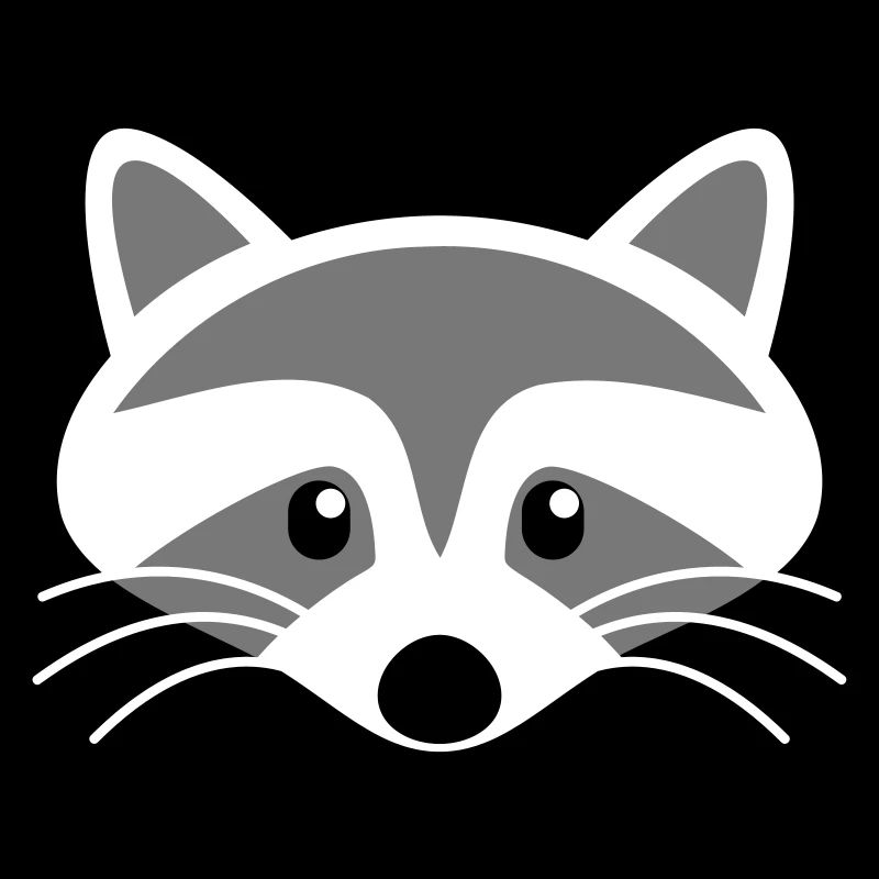 Süßer Waschbär Kopf