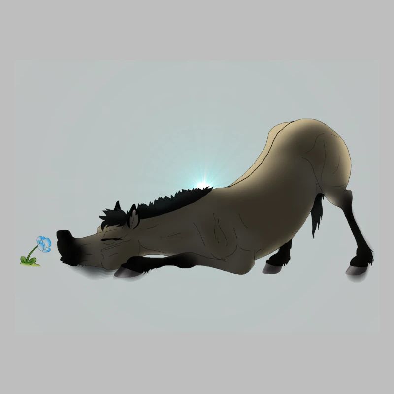 Blume - Pferd