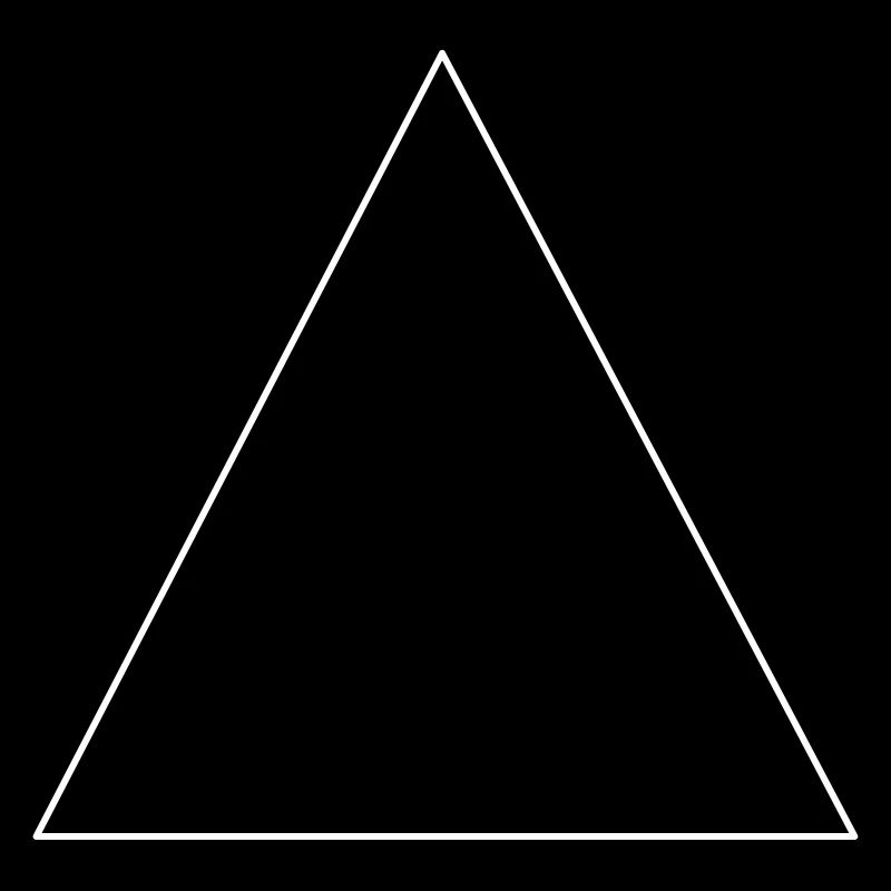 Triangle simple, minimaliste, idée cadeau