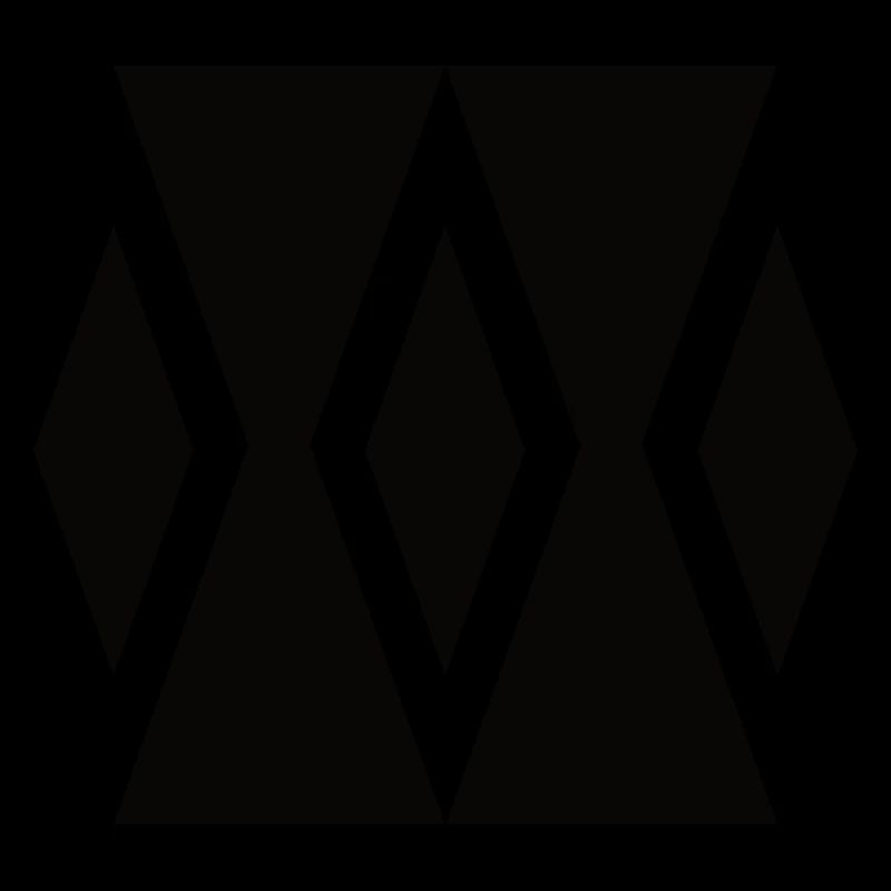 Les triangles Sablier - Formes & Symboles simplement black