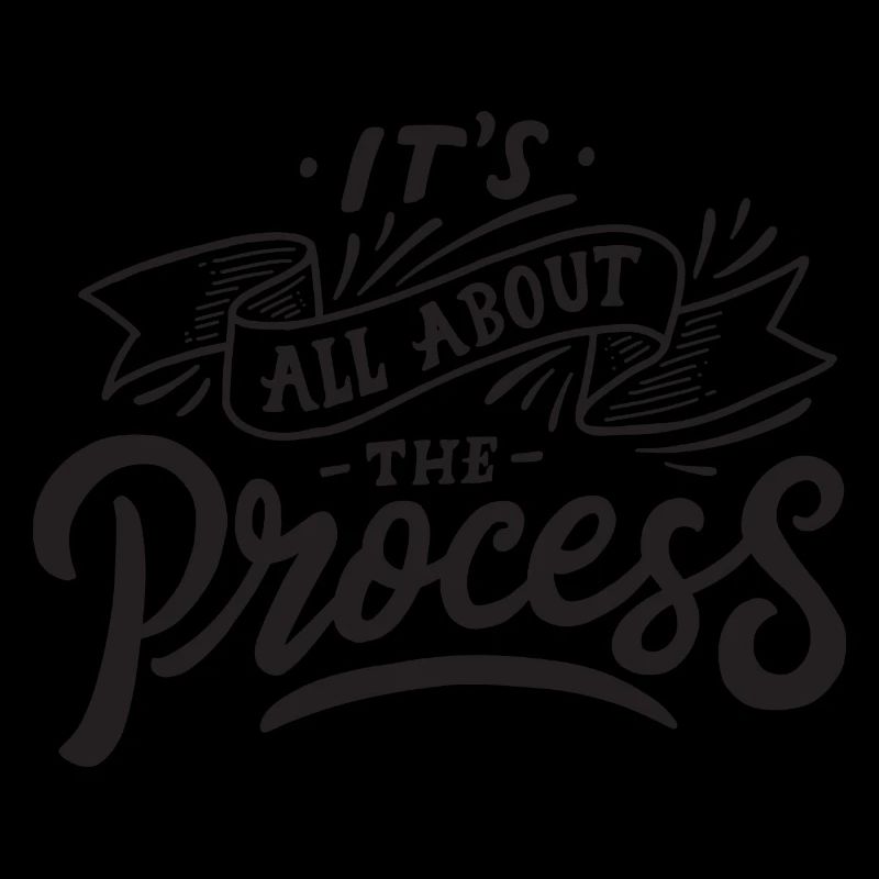 all about the process Prozess Motivation Spruch
