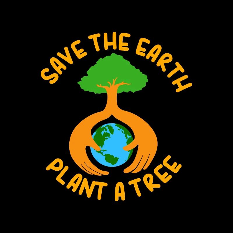 Earth Day Save the earth plant a tree Geschenke Idée