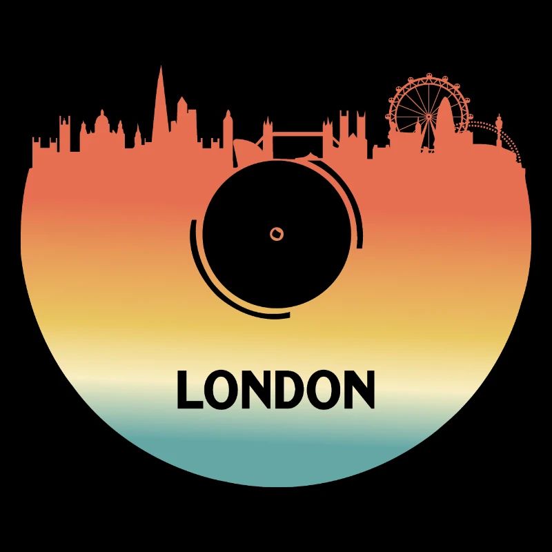 Disque vinyle Londres Skyline Souvenir