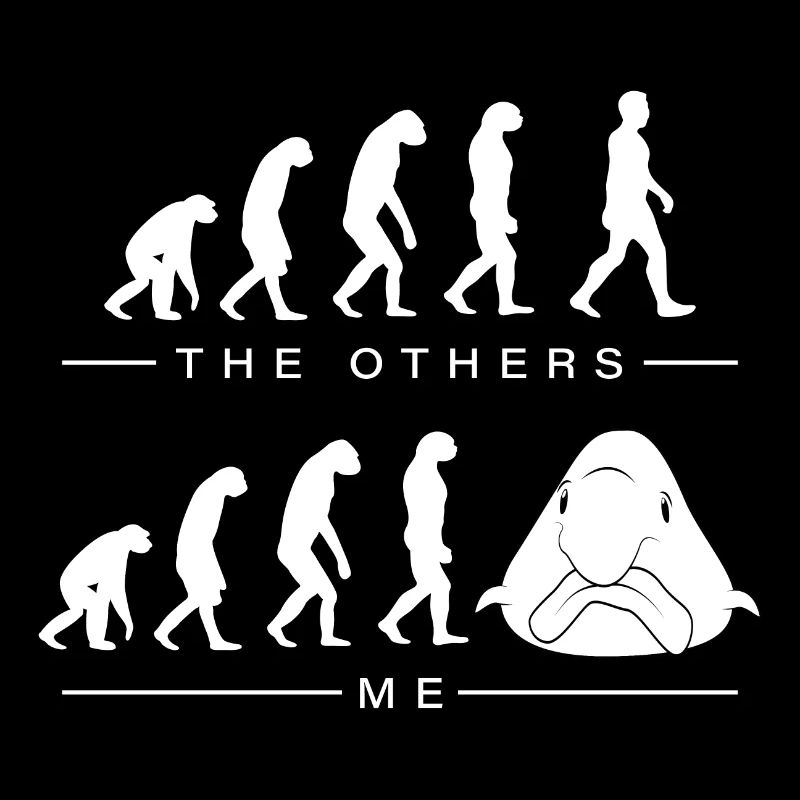 Die anderen und Ich Evolution Blobfisch lustig