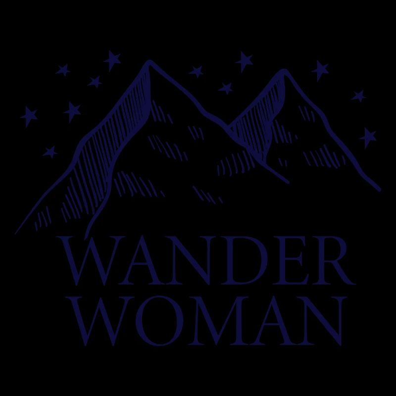 Wander woman Reise Abenteuer Camping Geschenk