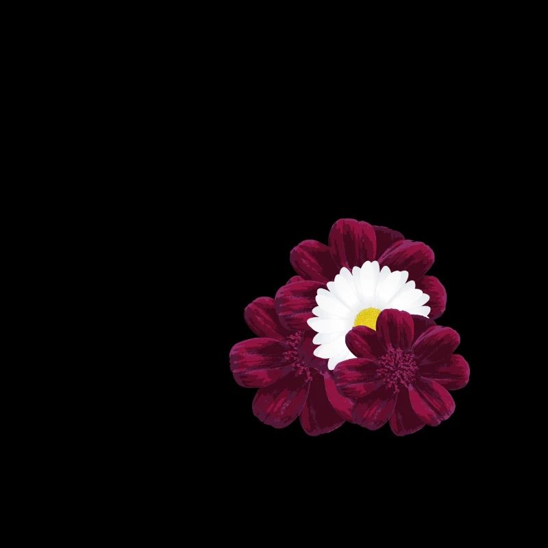 lettre A fleuris