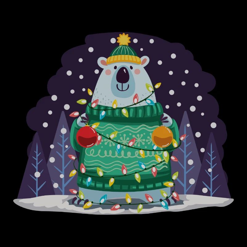 Christmas polar bear.