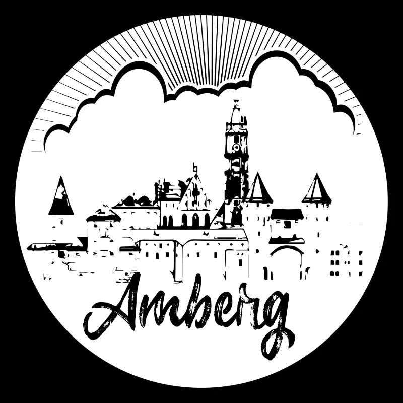 skyline,amberg,circle,retro, scissor cut,white