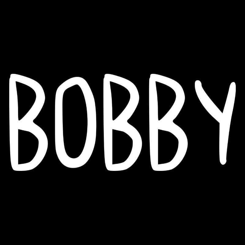 Bobby Custom Name Schriftart Text Geburtstag