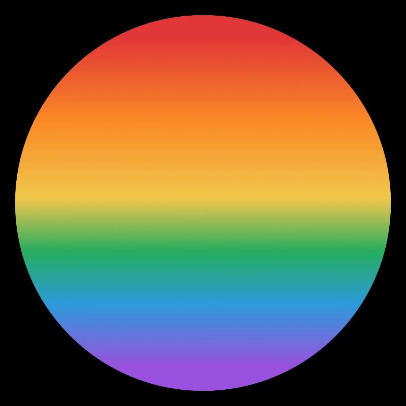Rainbow gradient circle
