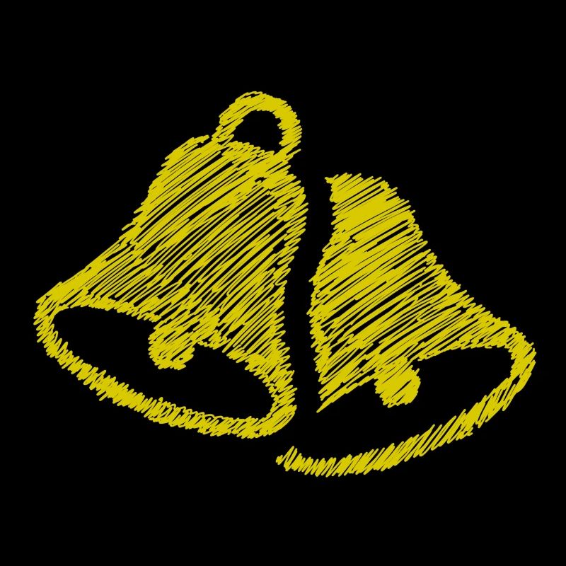 Bells Scribbled Bell Bell Black