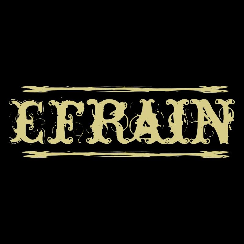 Efrain Golden Text Name Name Badge