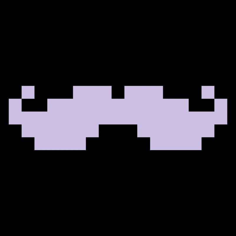 8bit pixel moustache