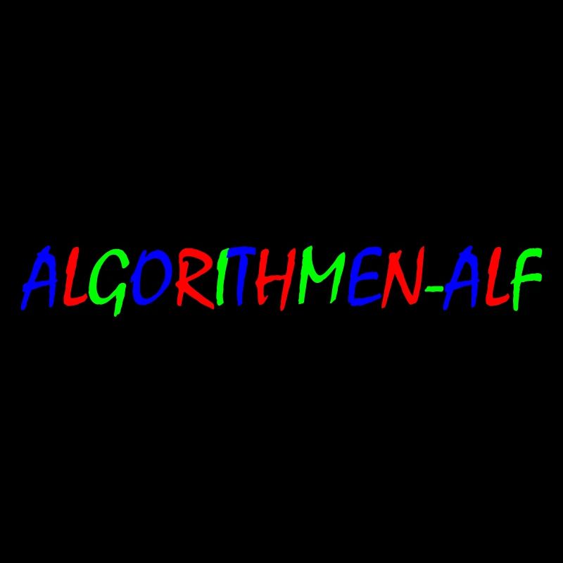 Algorithmen Alf – Bunte Typografie