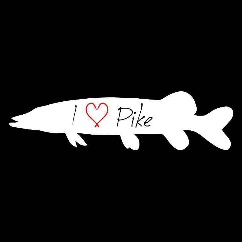 I Love Pike white