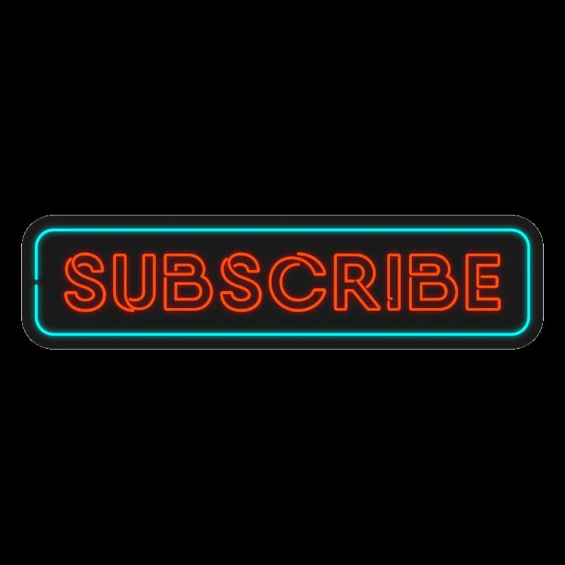 Neon Subscribe Design