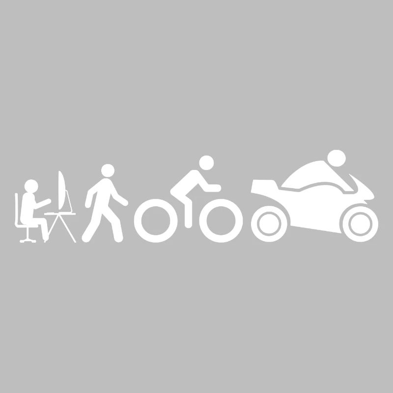 Evolution eines sitzenden Homosapiens zum Biker