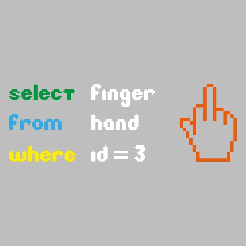 Funny SQL Query : un doigt d’honneur 8 bits pour les geeks