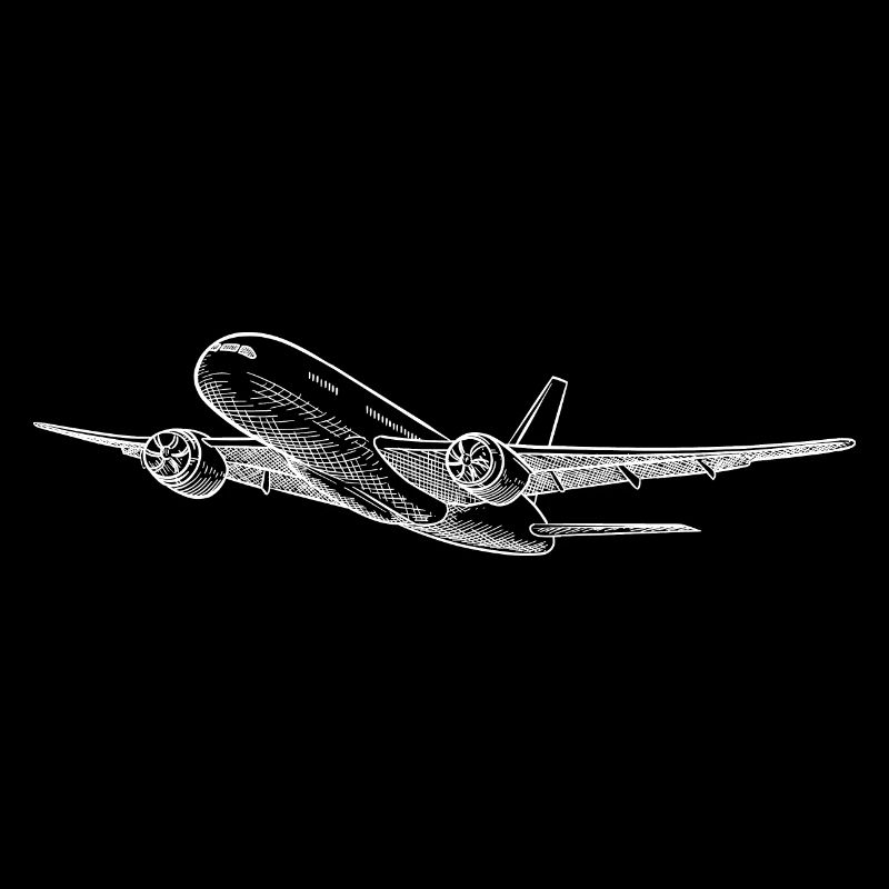 Flugzeug Skizze Passagier