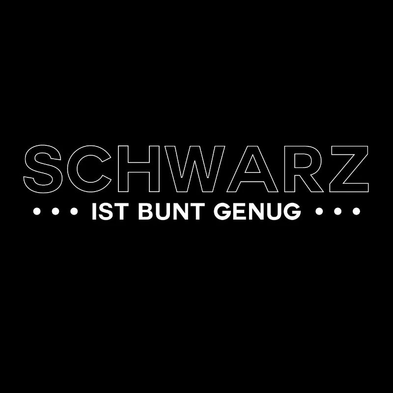 Schwarz ist bunt genug