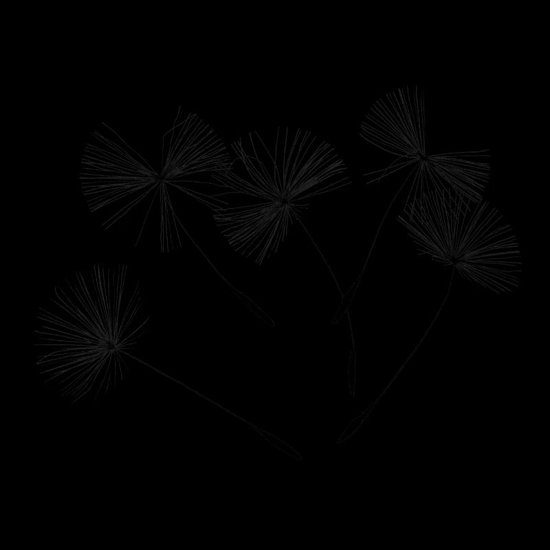 Flying Dandelion Pust Flowers Seeds (Spring)