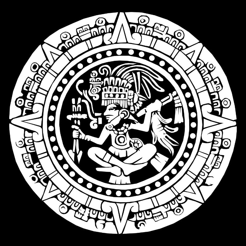 Maya-Kalender - Weiß
