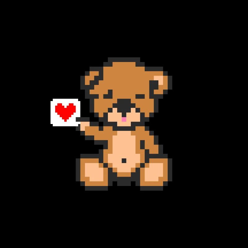 Pixel-Bär-Liebe
